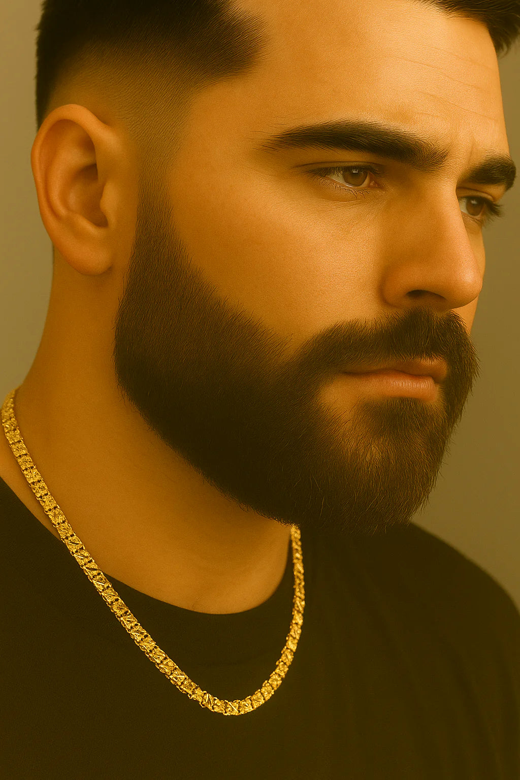 Novara Men's Punjabi Kada + Imperial Weave Men's Chain ( Combo )