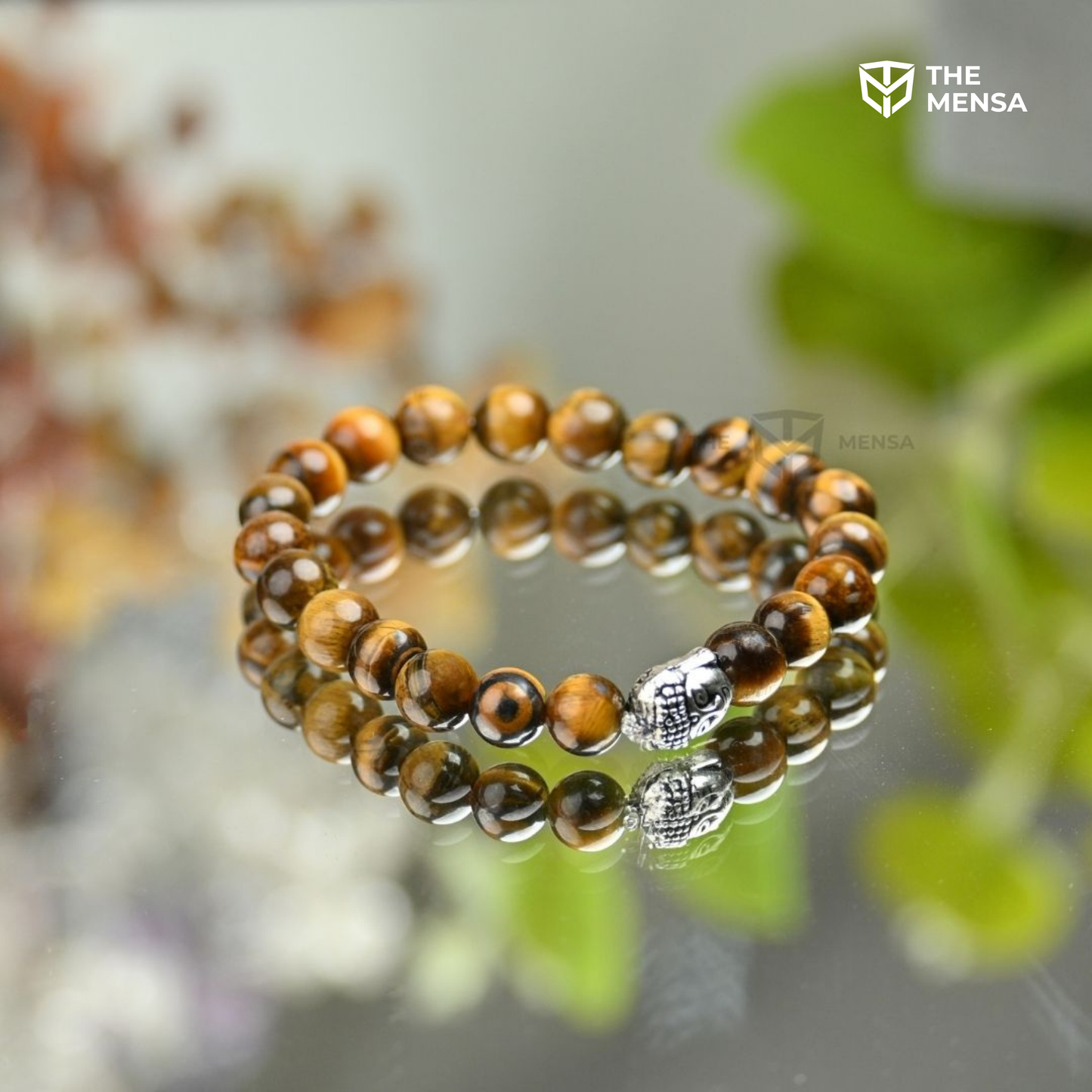 Tiger Eye Charm Natural Bracelet