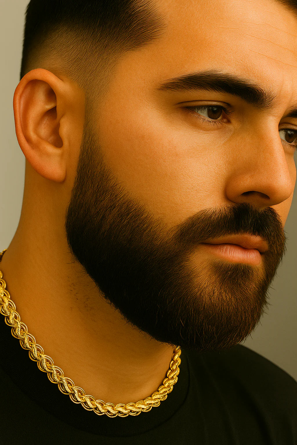 Novara Men's Punjabi Kada + LuxWeave Men's Chain ( Combo )