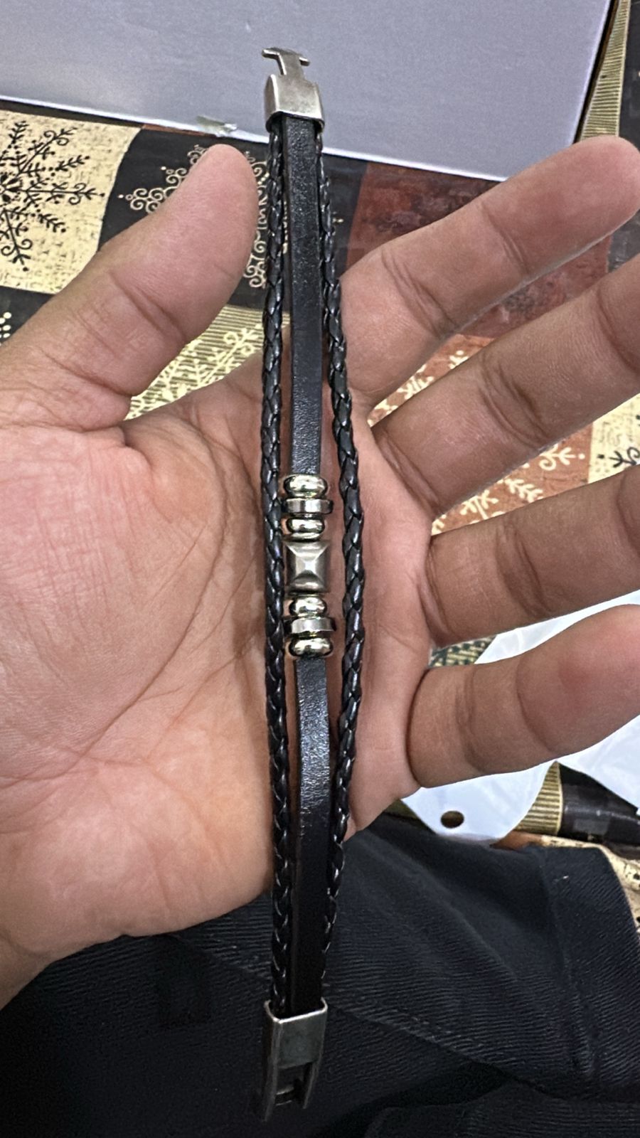 Vanguard Leather Men's Bracelet