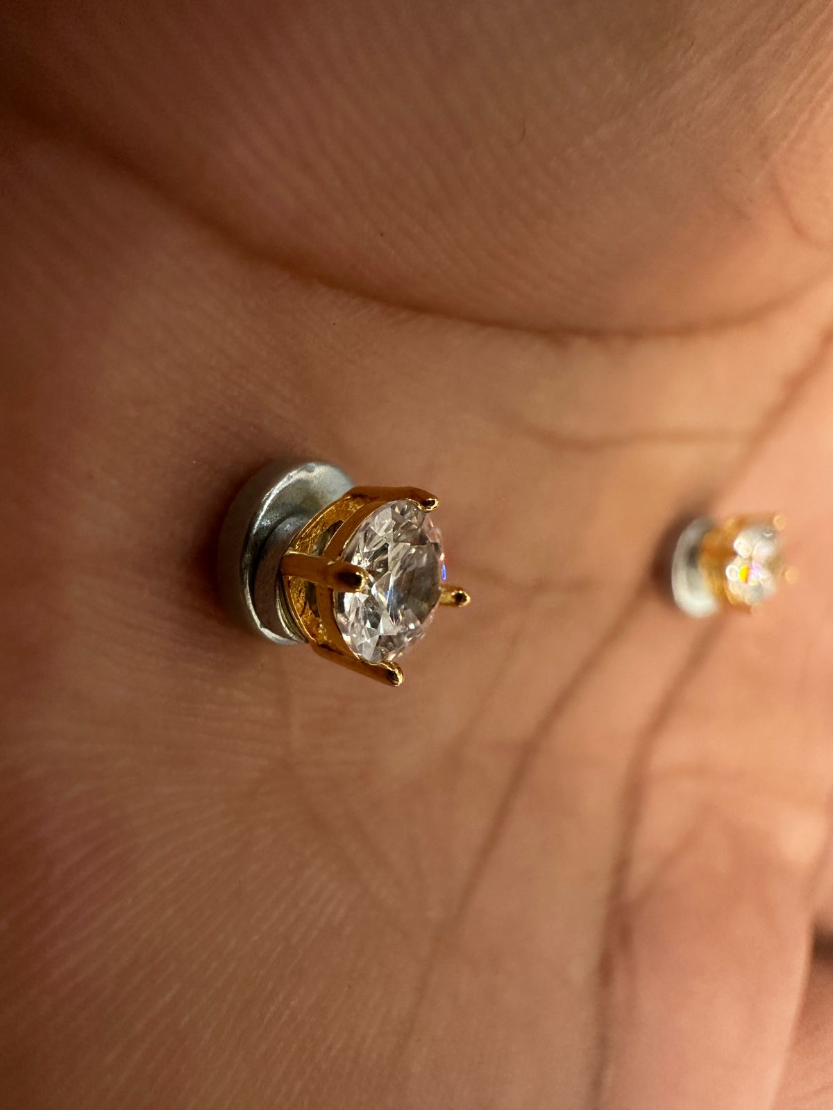 MagnoLuxe Crystal Magnetic Studs Earrings