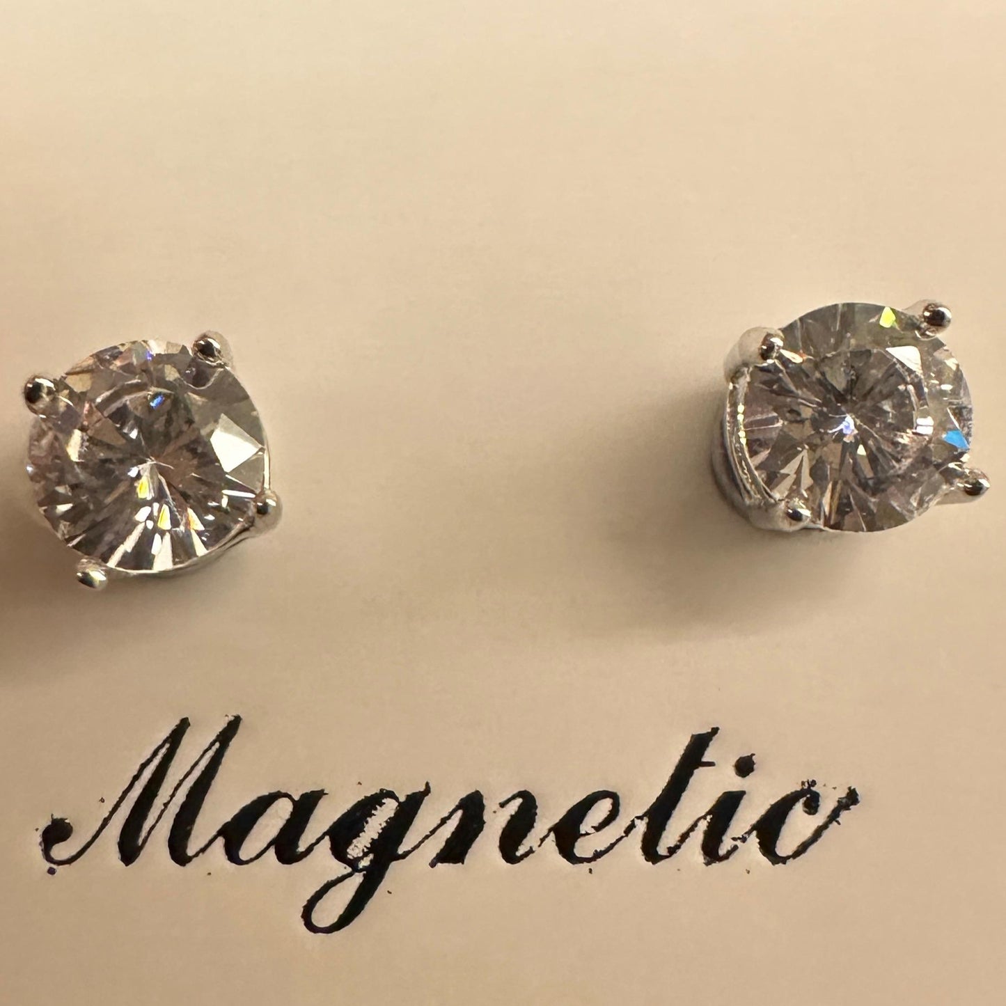 CrystalGlow Men's Magnetic Studs Earrings