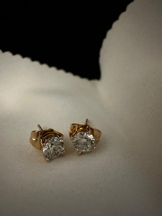 MagnoLuxe Crystal Magnetic Studs Earrings