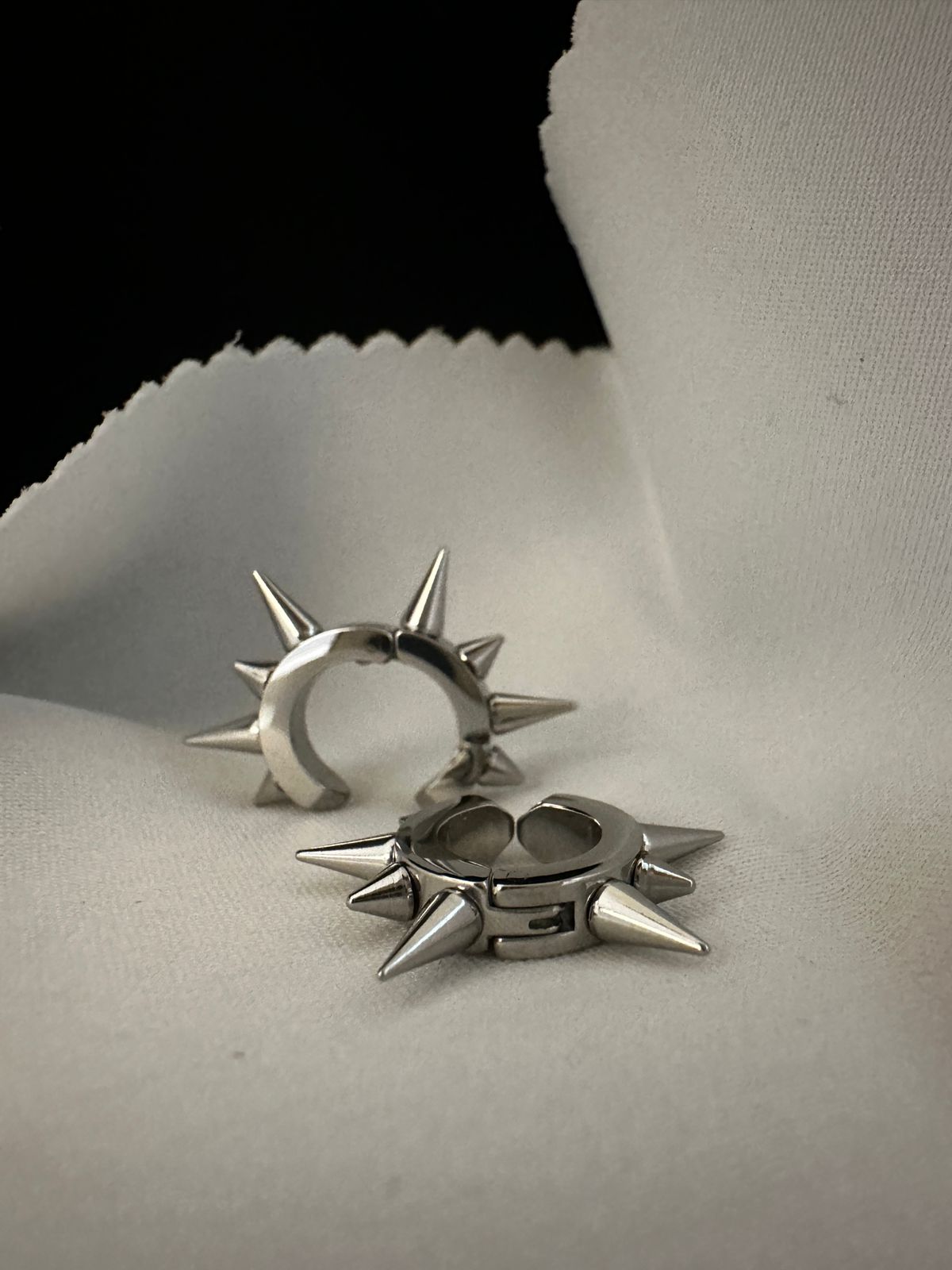 Inferno Edge Hoops Studs Earrings