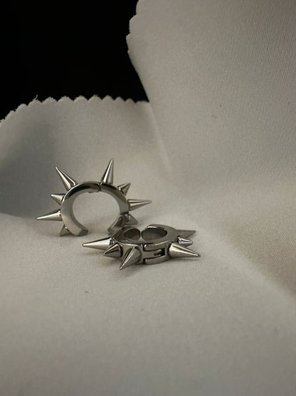 Inferno Edge Hoops Studs Earrings