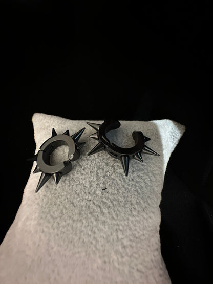Inferno Edge Hoops Studs Earrings
