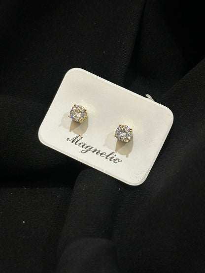 CrystalGlow Men's Magnetic Studs Earrings